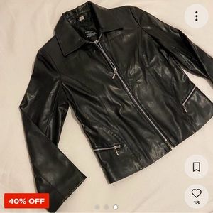 Vintage 90’s Moto Leather Jacket